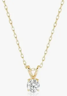 Amazon Essentials IGI Certified Solitaire Pendant Necklace